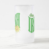 Nur ein Tag irisch Mattglas Bierglas (Mittel)