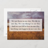 Nur ein Tagesangebot Postkarte (Vorne/Hinten)