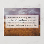 Nur ein Tagesangebot Postkarte (Vorderseite)