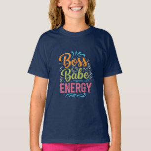 Nur ein Teenager mit Boss-Babe-Energie T-Shirt