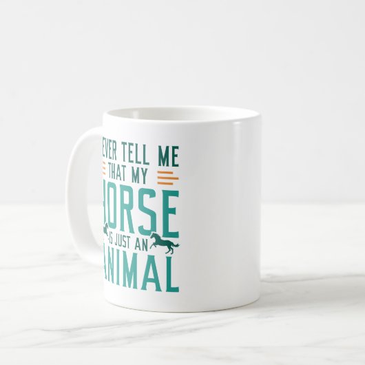 Nur ein Tier Kaffeetasse (Vorderseite Links)