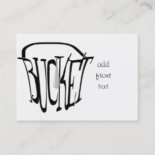 Nur ein Tropfen in einen Eimer Visitenkarte