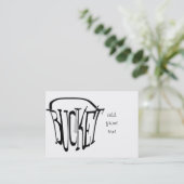 Nur ein Tropfen in einen Eimer Visitenkarte (Stehend Vorderseite)