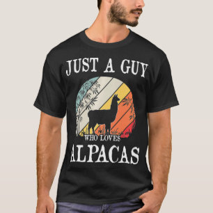 Nur ein Typ, der Alpakas Premium liebt T-Shirt