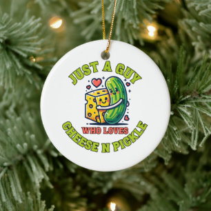 Nur ein Typ, der Dillgurken liebt Keramik Ornament