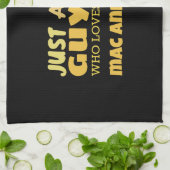 Nur ein Typ, der Käse und Käse Lieben Geschirrtuch (Gefaltet)