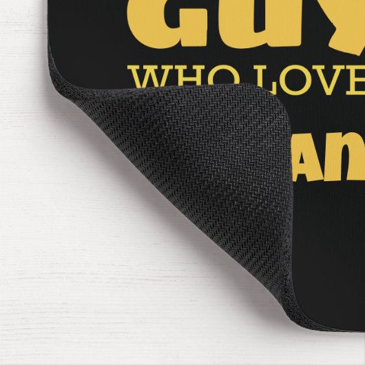 Nur ein Typ, der Käse und Käse Lieben Mousepad (Ecke)