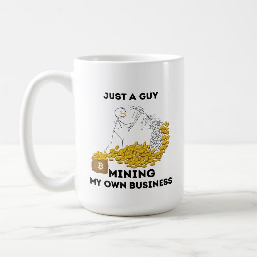 Nur ein Typ, der mein eigenes Geschäft abbaut Kaffeetasse (Links)