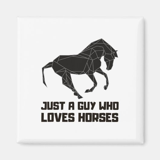 Nur ein Typ, der Pferde Liebe Reiten Graph Magnet (Vorne)
