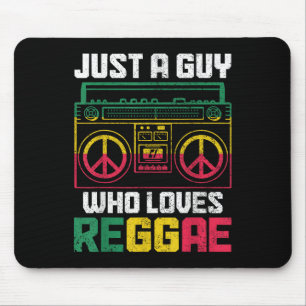 Nur ein Typ, der Reggae Music Jamaica Lieben Vinta Mousepad
