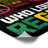 Nur ein Typ, der Reggae Music Jamaica Lieben Vinta Poster (Ecke)