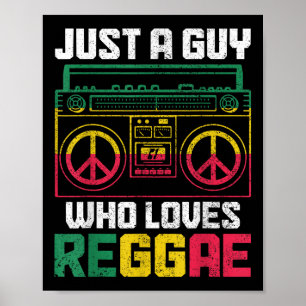 Nur ein Typ, der Reggae Music Jamaica Lieben Vinta Poster
