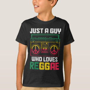 Nur ein Typ, der Reggae-Musik Jamaika Vintage lieb T-Shirt