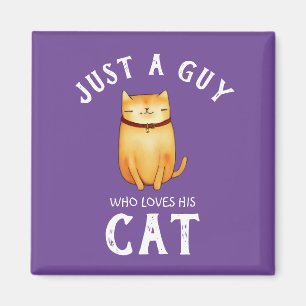 Nur ein Typ, der sein Cat Magnet Liebe