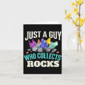 Nur ein Typ, der Steine sammelt - Steinesammler Ge Karte (Gelbe Blume)