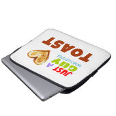 Nur ein Typ, der Toast Lieben Laptopschutzhülle (Vorne Knopf)