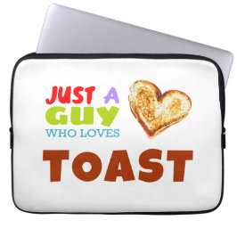 Nur ein Typ, der Toast Lieben Laptopschutzhülle