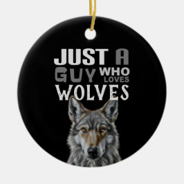 Nur ein Typ, der Wölfe Keramik verzieren Liebe Keramik Ornament