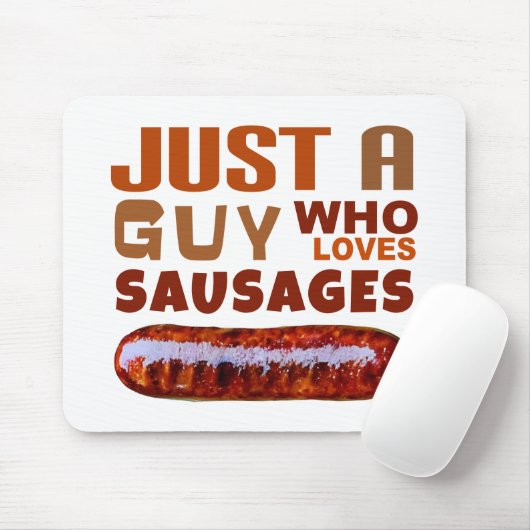 Nur ein Typ, der Würstchen Liebe Mousepad (Mit Mouse)
