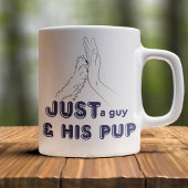 Nur ein Typ und sein Jungtier Hieben Tasse