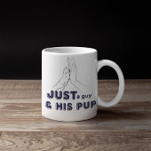 Nur ein Typ und sein Jungtier Hieben Tasse