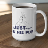 Nur ein Typ und sein Jungtier Hieben Tasse