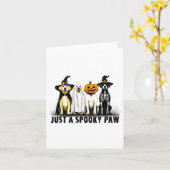 Nur ein unheimlich paw Ghost Dog Halloween Karte (Gelbe Blume)