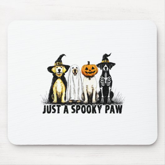 Nur ein unheimlich paw Ghost Dog Halloween Mousepad (Vorne)