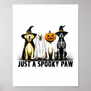 Nur ein unheimlich paw Ghost Dog Halloween Poster