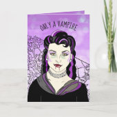 NUR ein Vampir, kann Liebe für immer Romantik Karte (Vorderseite)