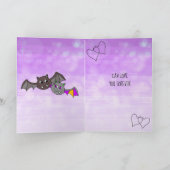 NUR ein Vampir, kann Liebe für immer Romantik Karte (Innenseite)