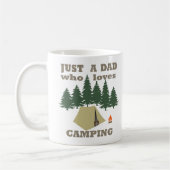 Nur ein Vater, der Camping und Wandern Liebe Kaffeetasse (Links)