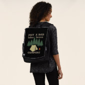 Nur ein Vater, der Camping und Wandern Liebe Rucksack (Ausgewaschen)