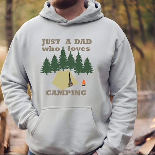 Nur ein Vater, der Camping und Wandern Lieben Hoodie