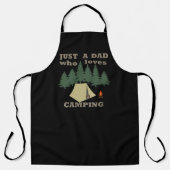 Nur ein Vater, der Camping und Wandern Lieben Schürze (Vorderseite)