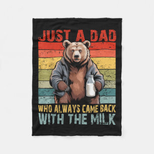 Nur ein Vater, der immer mit der Milch zurückkam V Fleecedecke