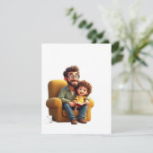 Nur ein Vater, der immer unterstützt Einladung (Stehend Vorderseite)