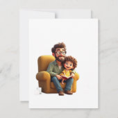 Nur ein Vater, der immer unterstützt Einladung (Rückseite)