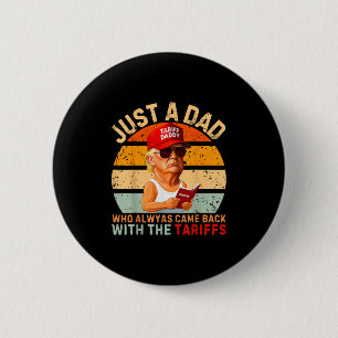 Nur ein Vater, der immer wieder den lustigen Trump Button
