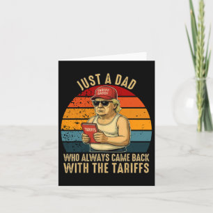 Nur ein Vater, der immer wieder mit den Tarifen zu Karte
