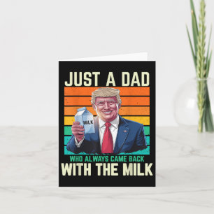 Nur ein Vater, der immer wieder mit der Milch zurü Karte