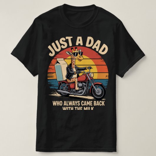 Nur ein Vater, der immer wieder mit der Milch zurü T-Shirt (Design vorne)