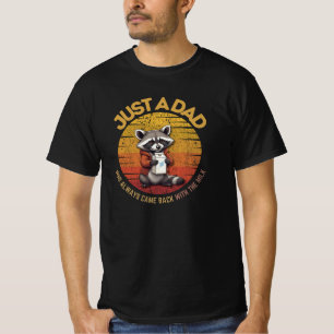 Nur ein Vater, der immer wieder mit der Milch zurü T-Shirt