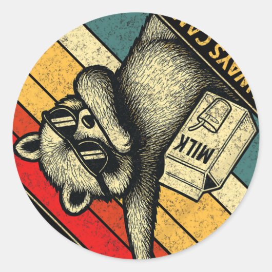 Nur ein Vater, der immer zurückkam, spendet Männer Runder Aufkleber (Vorderseite)