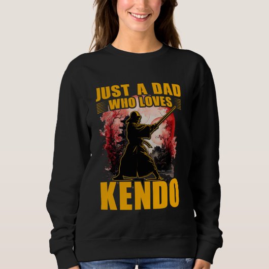 Nur ein Vater, der Kendo Liebe japanische Martial Sweatshirt (Vorderseite)