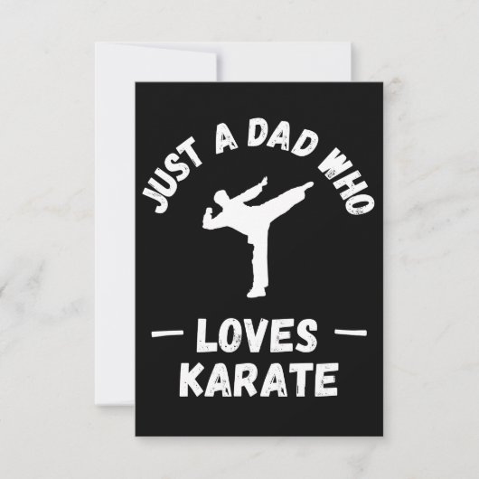 Nur ein Vater, der Lieben Karate hat Karte (Vorderseite)