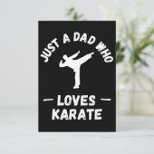 Nur ein Vater, der Lieben Karate hat Karte (Stehend Vorderseite)