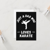 Nur ein Vater, der Lieben Karate hat Karte (Vorderseite/Rückseite Beispiel)