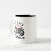 Nur ein Vater, der Motorrad Liebe Zweifarbige Tasse (Vorderseite Links)