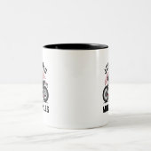 Nur ein Vater, der Motorrad Liebe Zweifarbige Tasse (Mittel)
